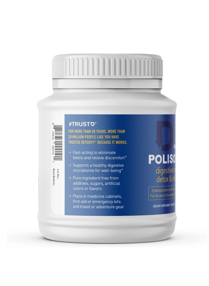 Detoxify - Detoxify Polisorb Digestive tract cleanse-silicon Dioxide Detox Drink for Gut Health stomach comfort and cleansing mixes with water juice tea family friendly 2 tbsp serving for adults - Image 1