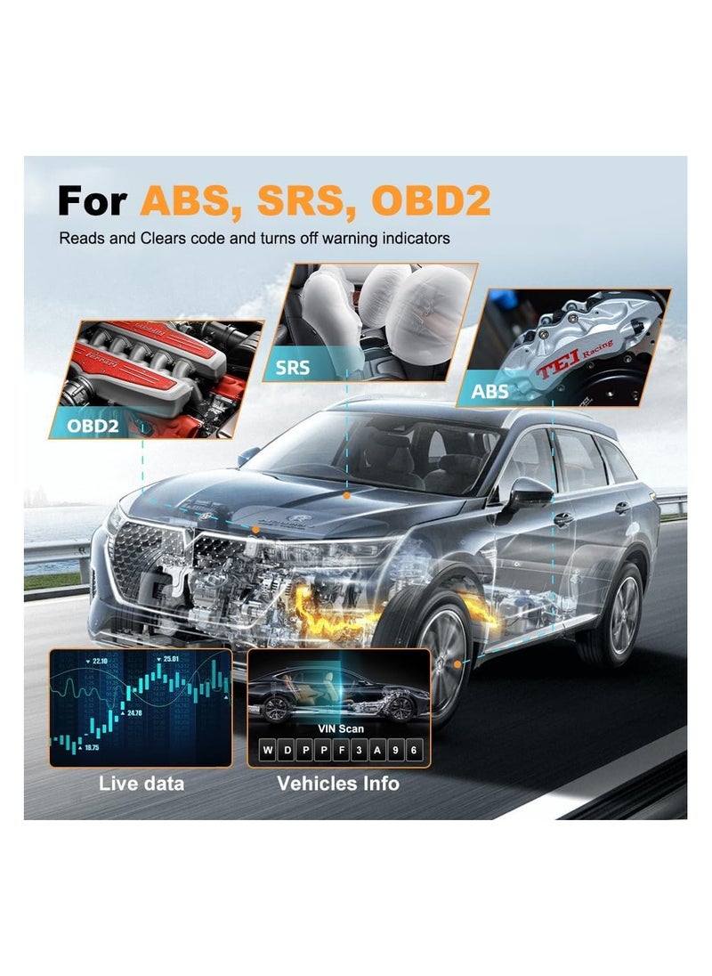 Generic - NT650 Elite Professional OBD2 Scanner 25 Resets, ABS SRS Scan Tool ABS Bleeding CVT Bidirectional Code Reader, Oil SAS BRT EPB TPS Injector Car Diagnostic Tool-Foxwell - Image 1