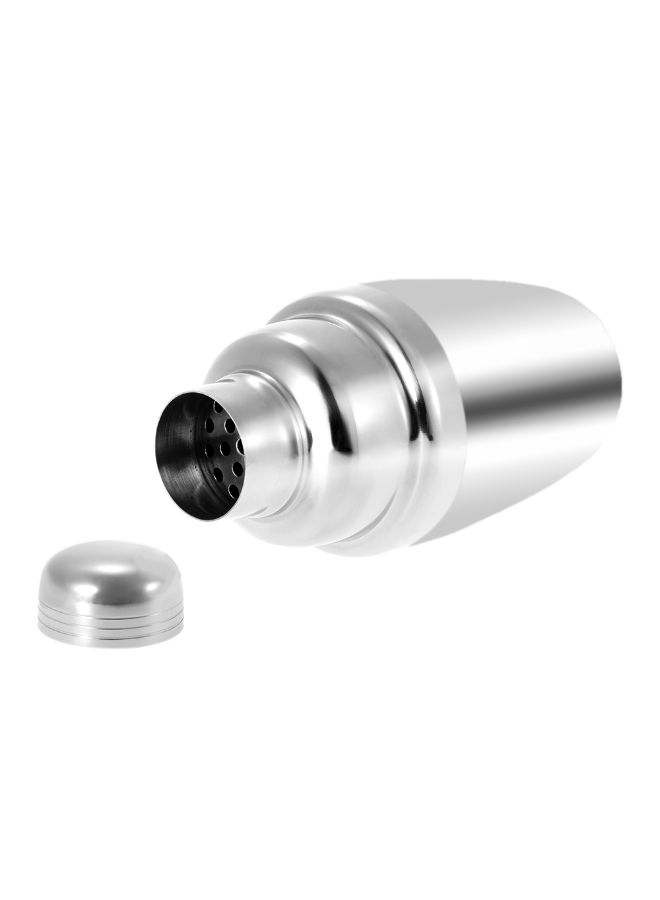 HALAMODO 8-Piece Stainless Steel 350ml Shaker Mixer Kit Silver - Image 3