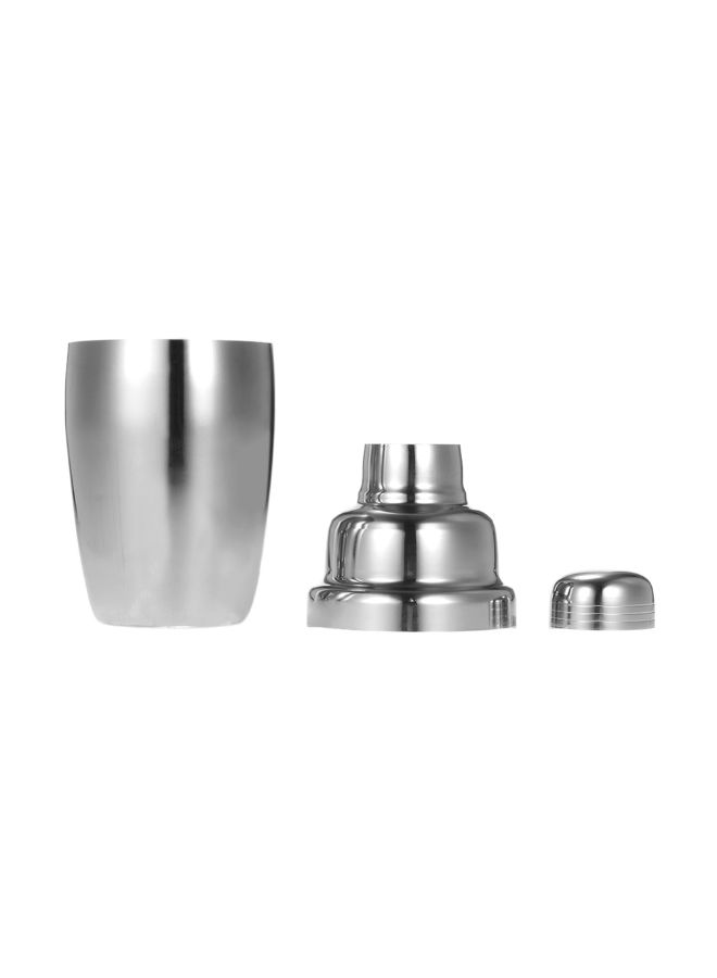 HALAMODO 8-Piece Stainless Steel 350ml Shaker Mixer Kit Silver - Image 2