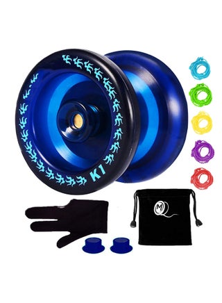 YOYO K1-Plus Responsive YoYo Gift Set with Sack 5 Strings and Glove Blue Color - pzsku/Z36D2F11254D54015902EZ/45/_/1724482905/016fe446-a81c-40e4-b8d8-da872348f0fb