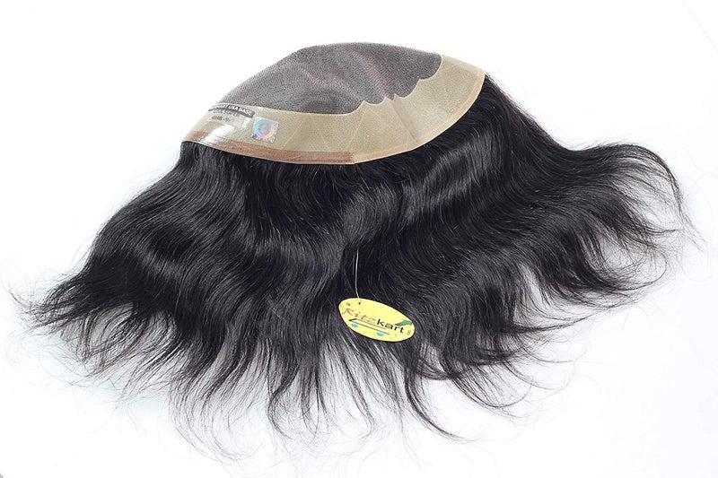 Ritzkart Hair Toupeepatchessystemswigs for Men Natural Human Hair Black Black - Image 2
