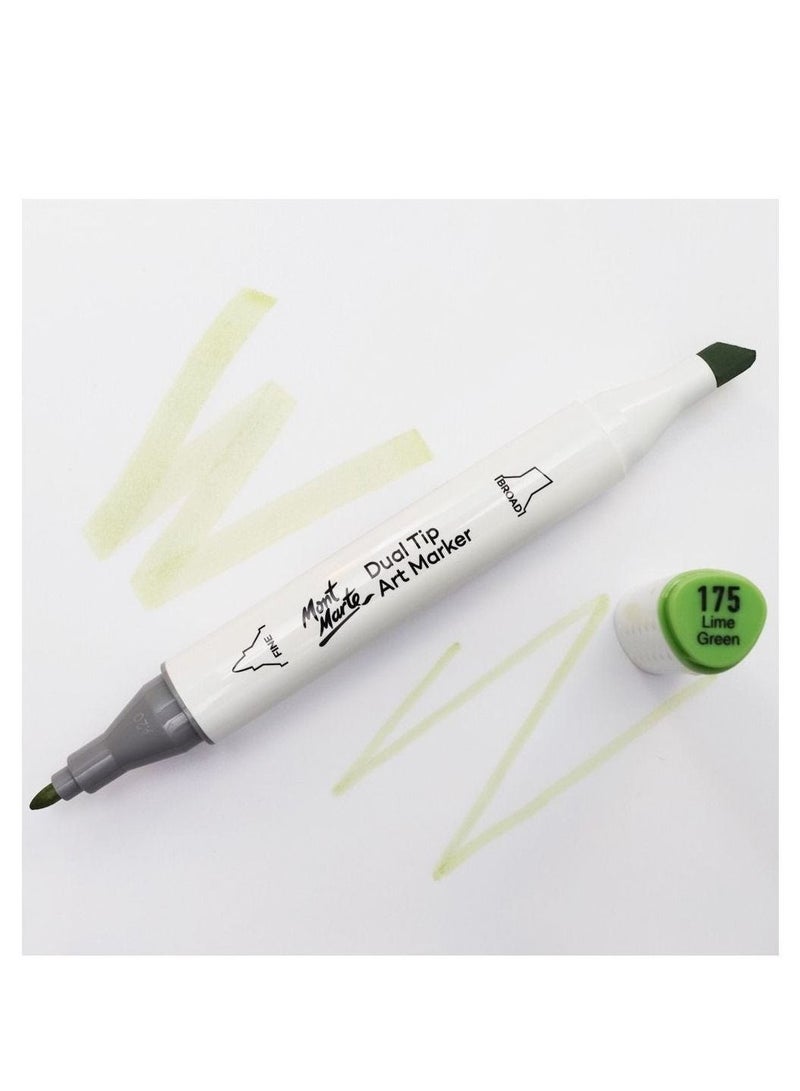 Mont Marte Dual Tip  Premium Art Marker Lime Green - Image 2