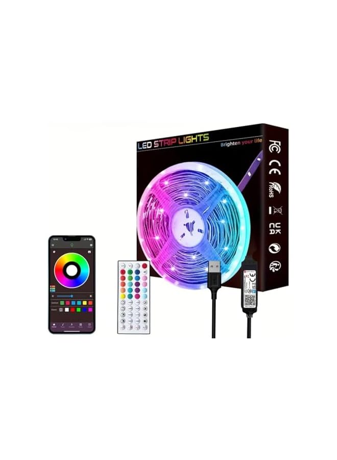 The Bros Smart LED Strip Lights 16ft/5M, Music Sync, App & Remote Control, TV Backlight 32–65", Mic, Timer, RGB for Home & Party Decor  - Image 2