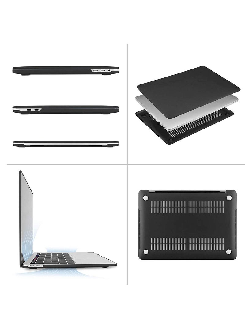 Mosiso MacBook Air 13.6 inch Case 2022 2023 Release A2681 M2 Chip with Retina Display & Touch ID Protective Plastic Hard Shell Case Cover Black - Image 3