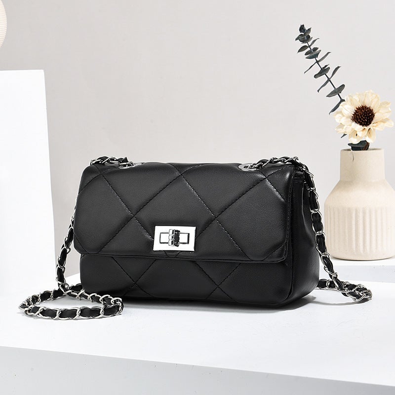 New Style Lingge Internet Celebrant Women'S Bag Style Textile All-Match Mobile Phone Bag Western Style Women'S Shoulder Crossbody Bag - Image 2