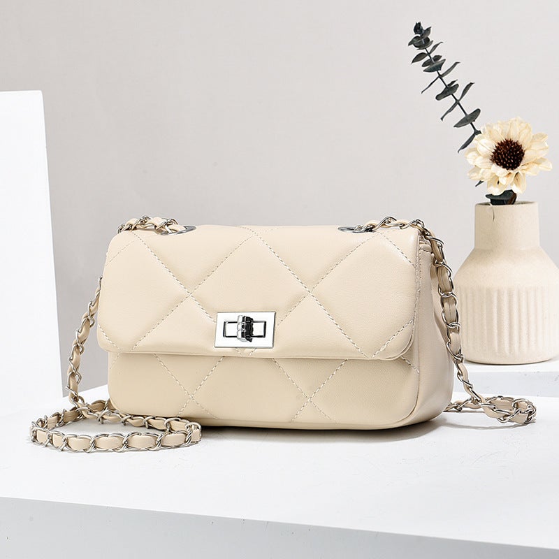 New Style Lingge Internet Celebrant Women'S Bag Style Textile All-Match Mobile Phone Bag Western Style Women'S Shoulder Crossbody Bag - Image 4