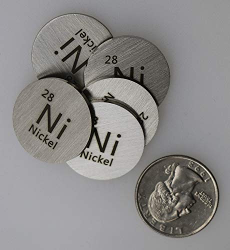 PFS Nickel (Ni) 24.26mm Metal Disc 99.9% Pure for Collection or Experiments - Image 3