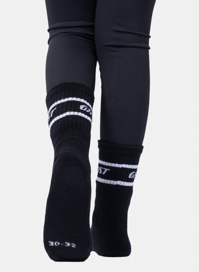 Ghost Retro Crew Socks (4 Pairs) - Black - Image 3
