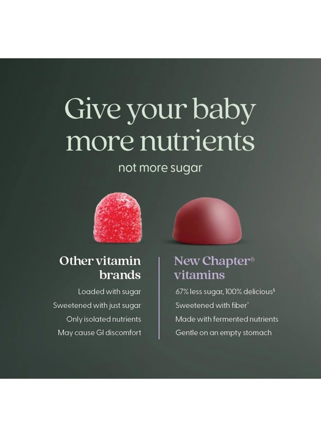 New Chapter Prenatal Multivitamin Gummies – 71% Less Sugar, Prenatal Gummies for Mom & Healthy Baby with Prenatal Vitamins Methylfolate, D3, Choline & Ginger, Non-GMO, Gluten Free, Berry Citrus, 90ct - Image 5