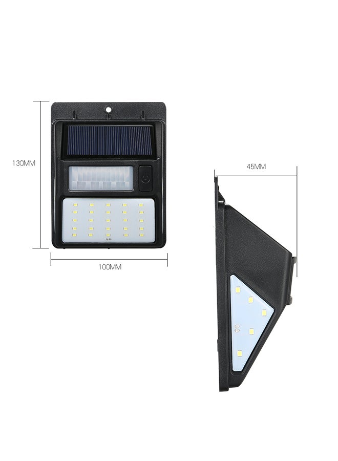 إسكدنيا مصباح يعمل بالطاقة الشمسية مزود بعدد 35 شريحة بإضاءة LED وجهاز استشعار ليلي أسود 17 X 11 X 5.8Ø³Ù†ØªÙŠÙ…ØªØ± - Image 3