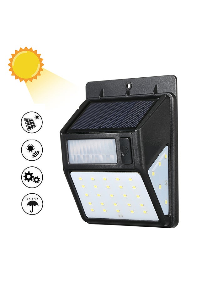 إسكدنيا مصباح يعمل بالطاقة الشمسية مزود بعدد 35 شريحة بإضاءة LED وجهاز استشعار ليلي أسود 17 X 11 X 5.8Ø³Ù†ØªÙŠÙ…ØªØ± - Image 2