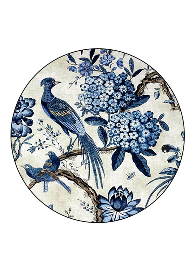 RKN Bird Printed Large Round Pin Badge Multicolour - Image 2