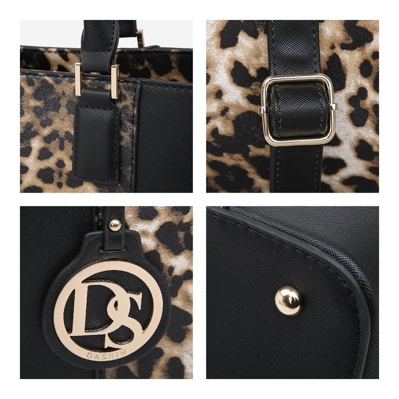 Dasein Satchel Purse Handbag for Women Large Shoulder Work Tote Bag With Matching Wallet - Image 4