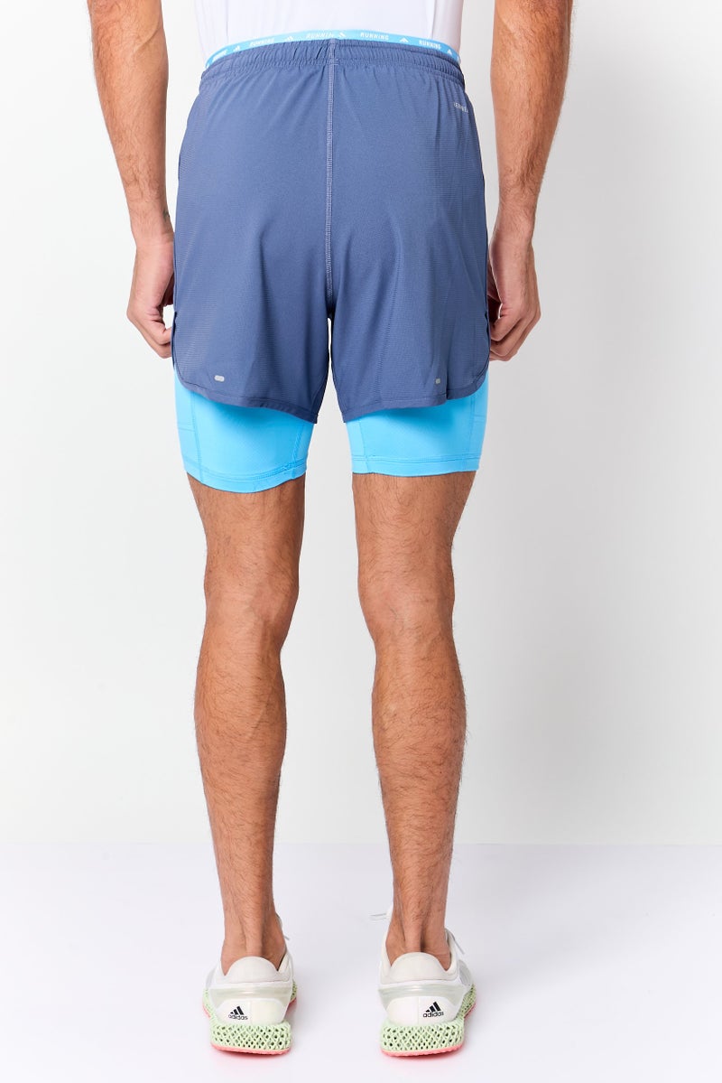 Adidas Men Regular Fit Brand Logo Running Shorts, Multicolor - Image 4