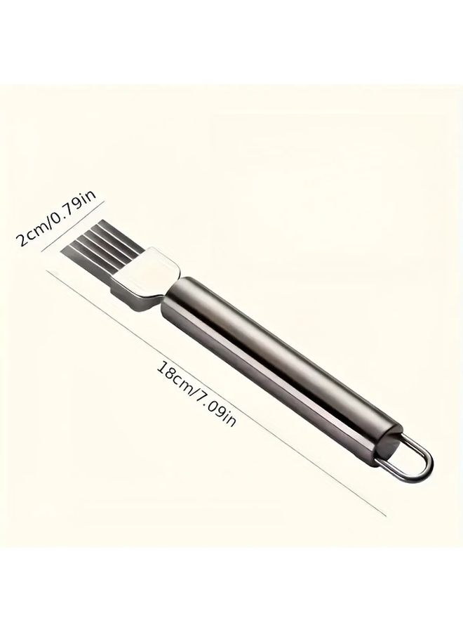 6 Piece Stainless Steel Onion Cutter Multifunctional Vegetable Slicer Kitchen Tool - Image 3