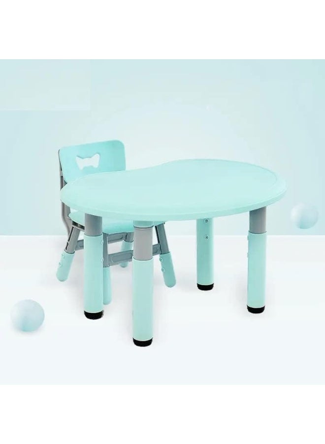 Nano Classic Multi-Functional Children Kids Study Table/Dining Table and Chair Set with height adjustment (Blue). - Image 3