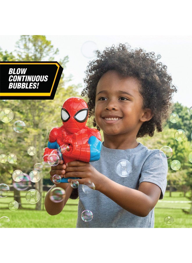 Little Kids Little Kids Marvel Spider-Man Action Bubble Blower Machine, Includes Bubble Solution, Multi - Image 3