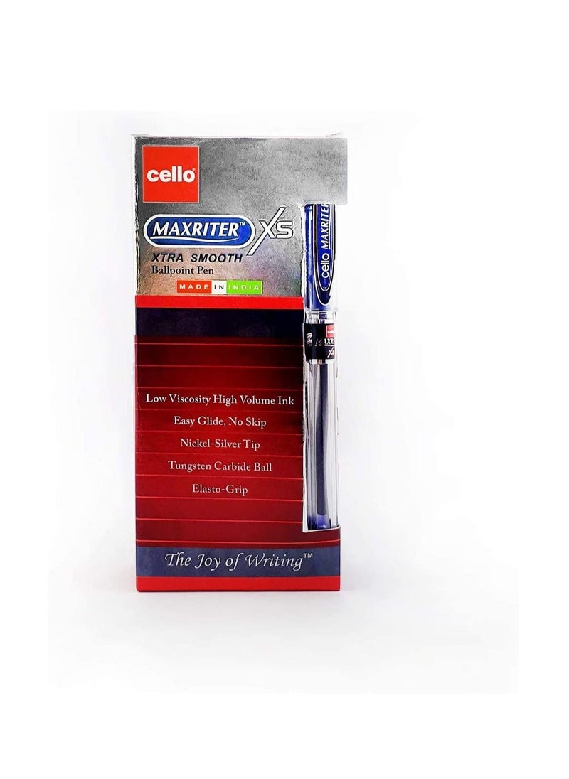 Cello - CELLO MAXRITER XS BALL PEN 0.7MM BOX OF 12PC BLUE - Image 1