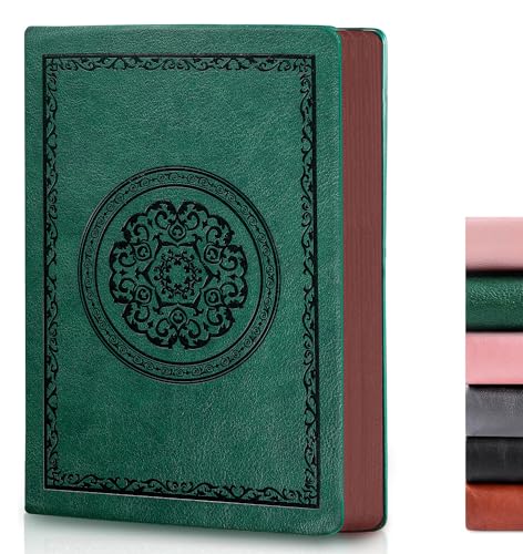 Fetinar 2026 Leather Vintage Journal Notebook,300 Pages,Leather Softcover Lined Journal Notebooks for Women Men,Notebook Journals for Writing Travel,Business,Office,7.1'' X 9.8'' - Image 1