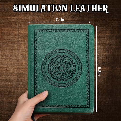 Fetinar 2026 Leather Vintage Journal Notebook,300 Pages,Leather Softcover Lined Journal Notebooks for Women Men,Notebook Journals for Writing Travel,Business,Office,7.1'' X 9.8'' - Image 2