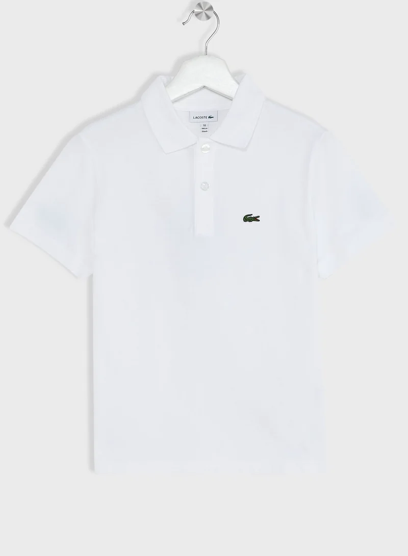 LACOSTE Kids Logo Polo Shirt