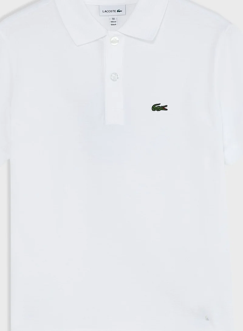 LACOSTE Kids Logo Polo Shirt