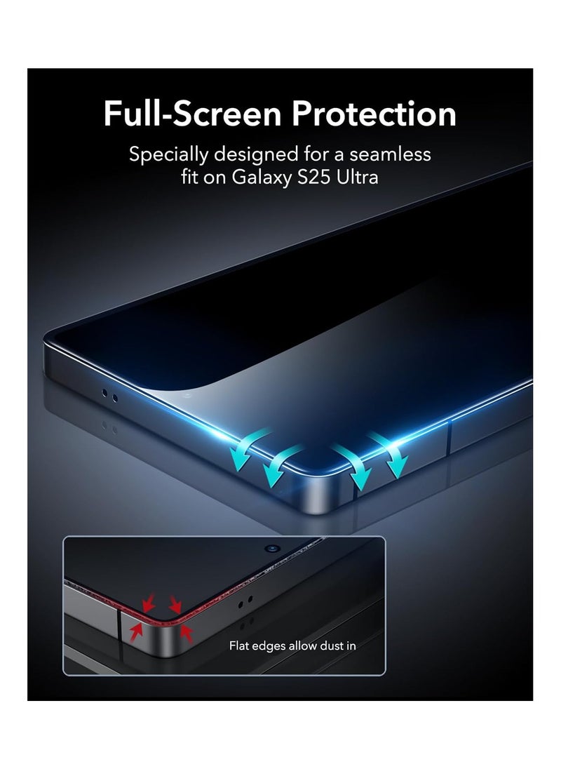 ESR - ESR Samsung Galaxy S25 Ultra Privacy Screen Protector, 9H+ Hardness Tempered Glass with Easy Installation, Auto Dust-Elimination Tool for Galaxy S25 Ultra [6.9”], Anti-Spy pack of 1 - Image 1