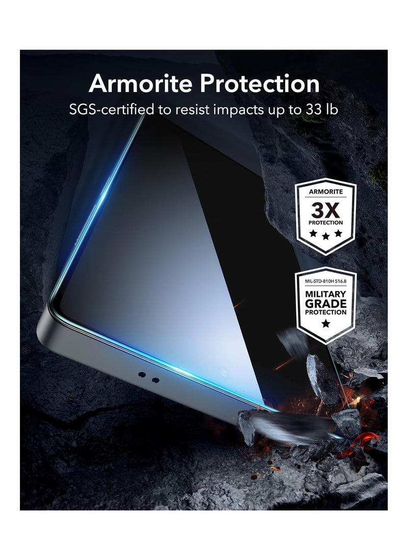 ESR - ESR Samsung Galaxy S25 Ultra Privacy Screen Protector, 9H+ Hardness Tempered Glass with Easy Installation, Auto Dust-Elimination Tool for Galaxy S25 Ultra [6.9”], Anti-Spy pack of 1 - Image 1