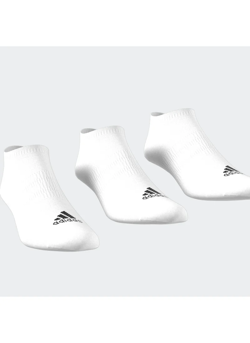 اديداس Thin and Light No-Show Socks 3 Pairs