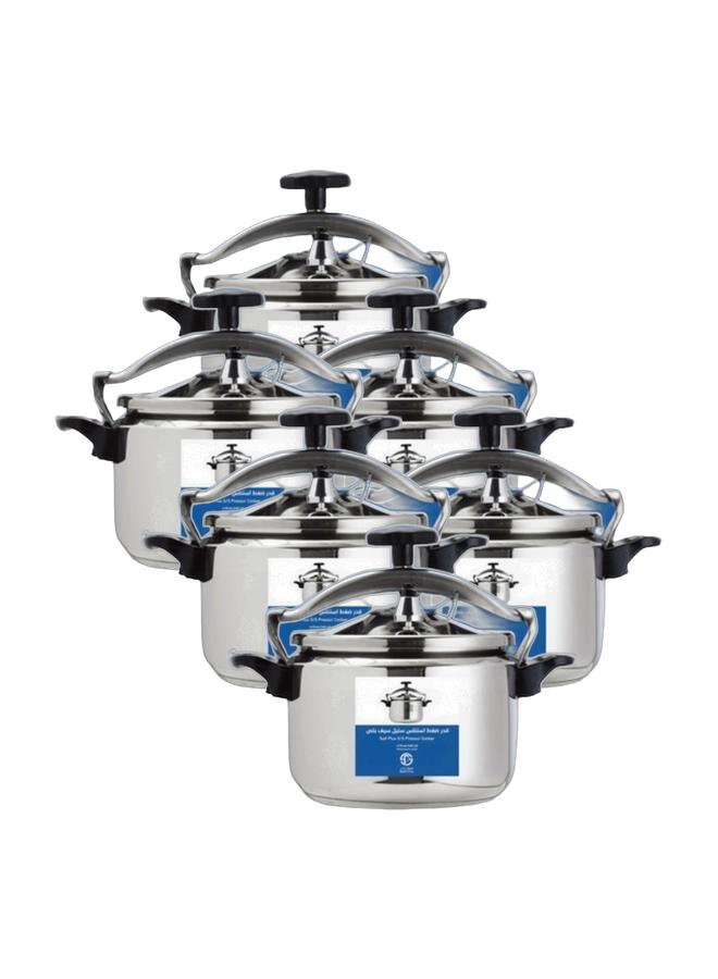 Saif Plus 6 Pack Saif Plus Stainless Steel Pressure Cooker 7 Litres Stainless Steel - Image 1