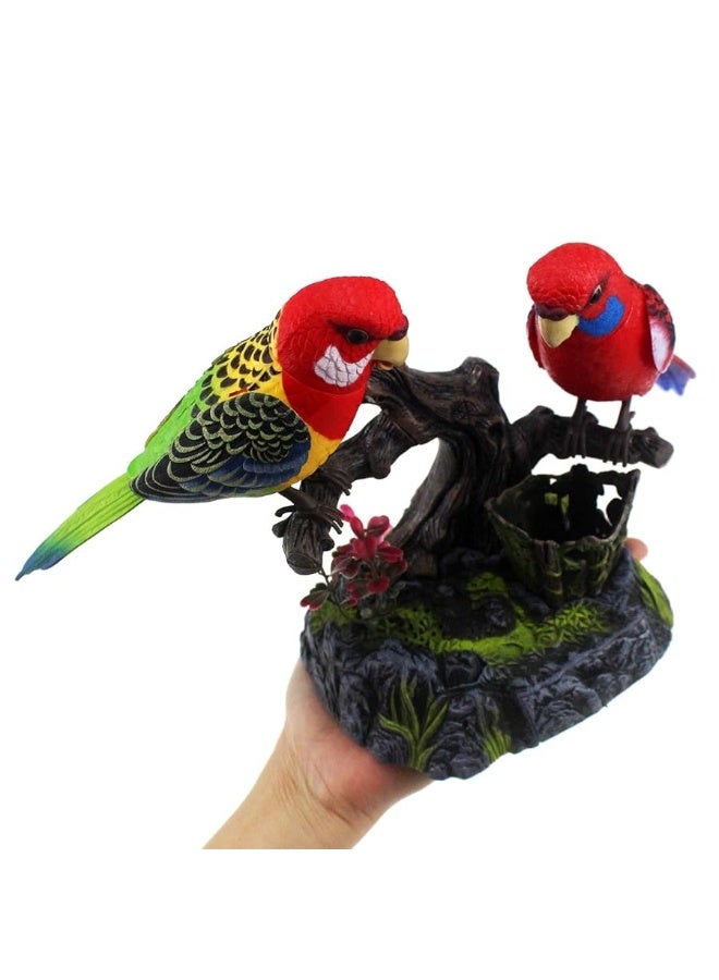 Tipmant Tipmant Eelctric Birds Talking Parrots Electronic Pets Office Home Decoration Recording & Playback Function, Pen Holders Kids Toys - Image 3