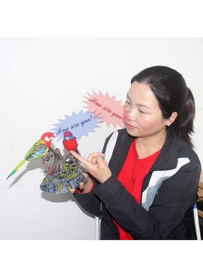 Tipmant Tipmant Eelctric Birds Talking Parrots Electronic Pets Office Home Decoration Recording & Playback Function, Pen Holders Kids Toys - Image 4