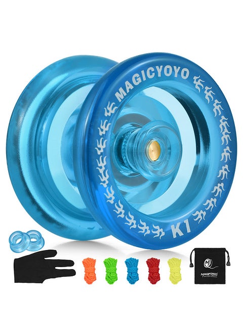 Unresponsive Yoyo for Kids Yo-Yo Ball with 5 Replacement Strings Glove Storage Pouch