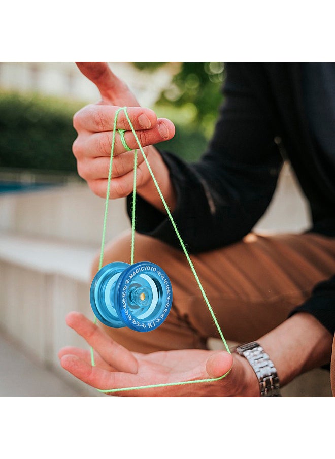 Magic Yoyo Unresponsive Yoyo for Kids Yo-Yo Ball with 5 Replacement Strings Glove Storage Pouch  - Image 4