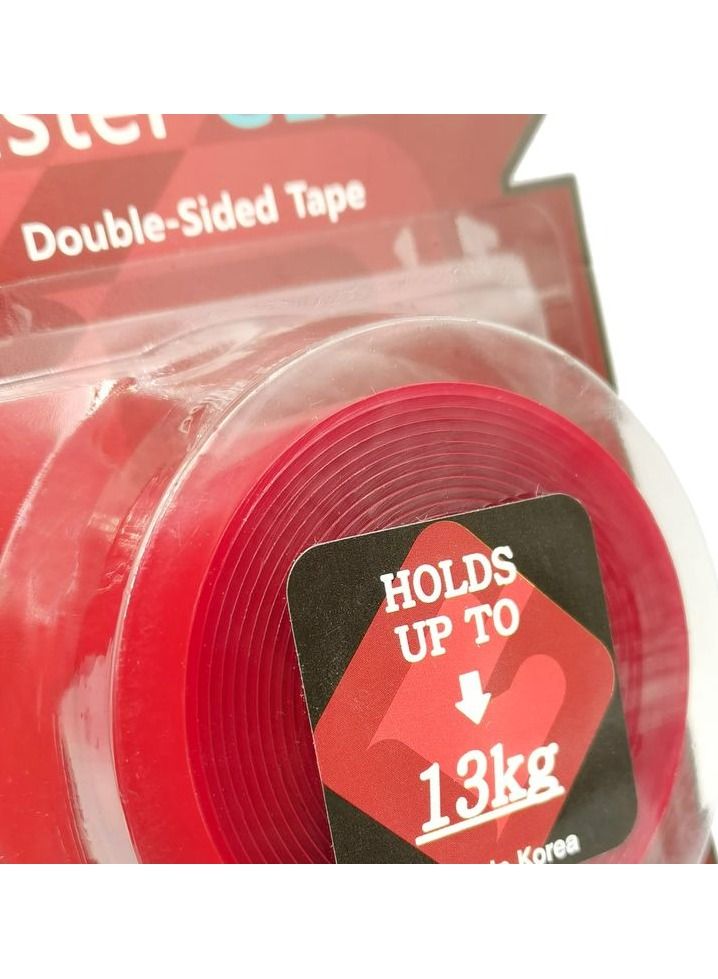 Generic Mounting Tape Double Sided Tape 25.2mm X 1.52meter Hold Up to 13 Kg Excellent Adhesive MONSTER  Made in Korea  - Image 3
