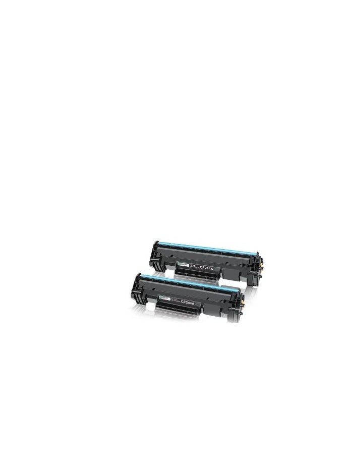 Office Maker 2-Pack 44A CF244A Laserjet Toner Cartridge for HP Printer Black  - Image 2