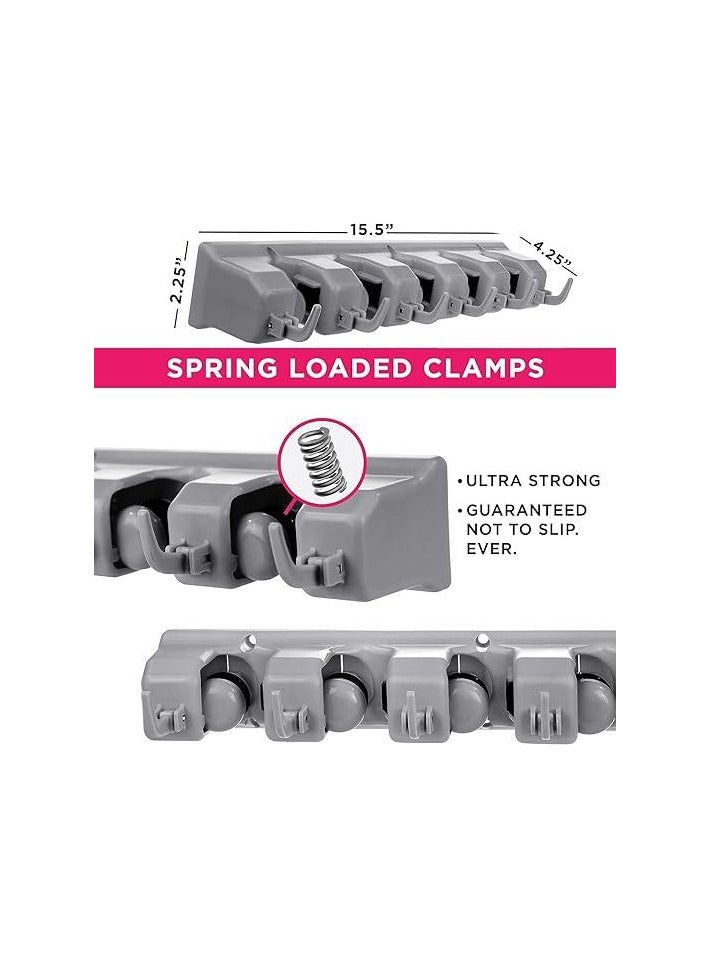 Ultra Strong Grip Mop & Broom Holder with Wall Hook  - Image 2