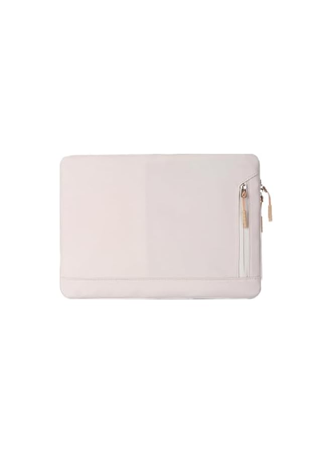 PROMASS Unisex Simple Laptop Sleeve Bag Tablet Sleeves Waterproof Protective Case Lightweight 14/14.6inch Beige 