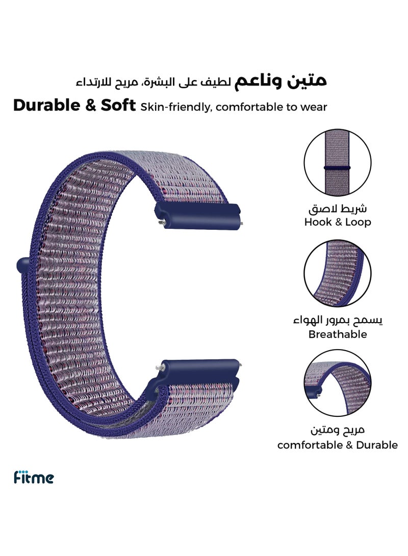 FITME Nylon Loop Band For Huawei Watch GT (46mm) / Watch GT 2e (46mm) / GT 2 / GT 2 Pro / GT 3 / GT 3 Pro (46mm) / GT Runner / GT 4 (46mm) / GT5 (46mm) \ GT5 pro (46mm) - (22mm) - Image 2