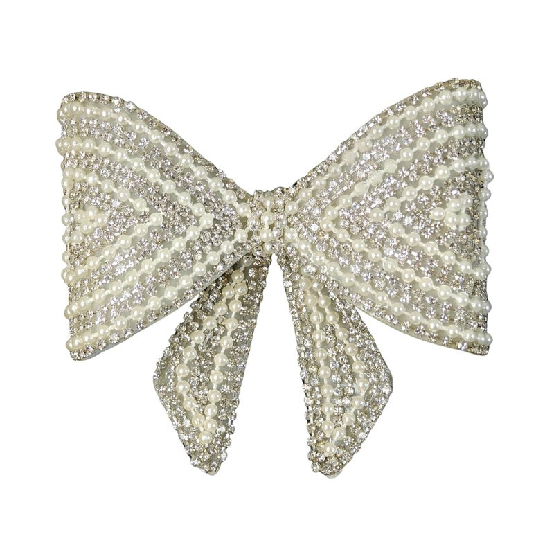 ANVIK Hair Bow Clips for Women | Crystal Bow Clip | Bow Barrette Clip | Alligators Bow Clips | Fancy Hair Clips | Hair Accessories for Women - Image 1