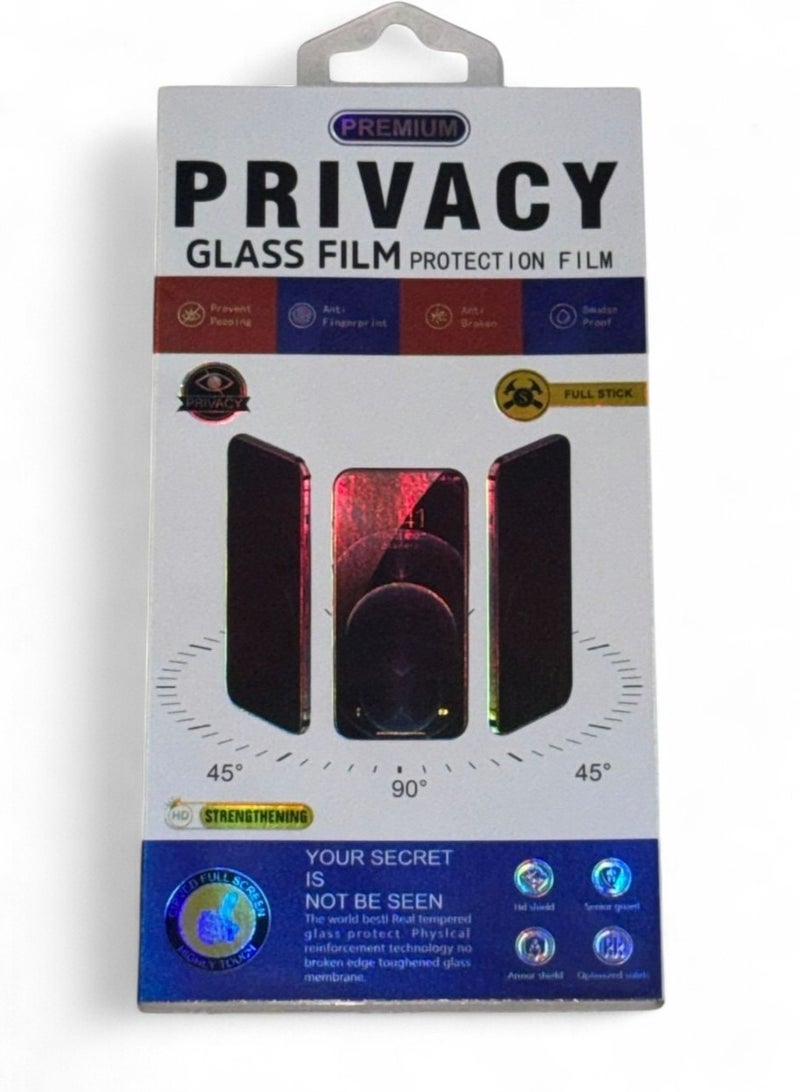 Premium 28° Anti-Spy Privacy Screen Protector for Iphone 13– Full Coverage Tempered Glass, Anti-Peeping, Anti-Fingerprint, HD Clarity – Anti-Spy Glass Film for Privacy Protection - Image 1