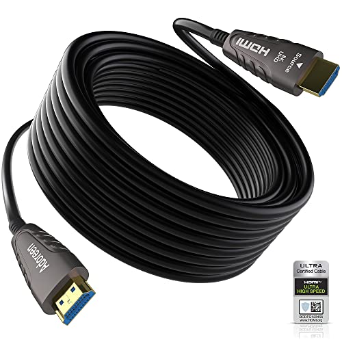 Adoreen 8K Fiber Optic HDMI 21 Cable 50 Feet15 MeterCertified Active Optical HDMI Cord for 8K60Hz 4K120Hz 2K240Hz Dynamic HDR eARC HDCP2223 444 3DCompatible PS5PS4Ultra HD TV - Image 1