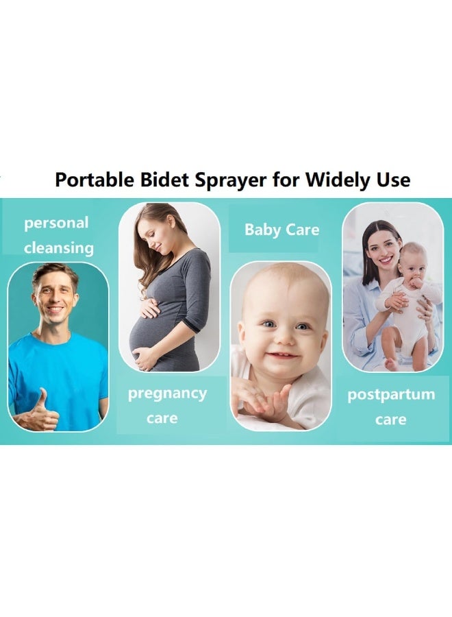 JUNARIS Large Portable Travel Bidet Bottle Travel Shattaf Hand Spray Set Leak-Proof, Travel-Friendly Portable Bidet Shattaf For Hygienic Use In Washrooms And Toilets (Purple) - Image 3
