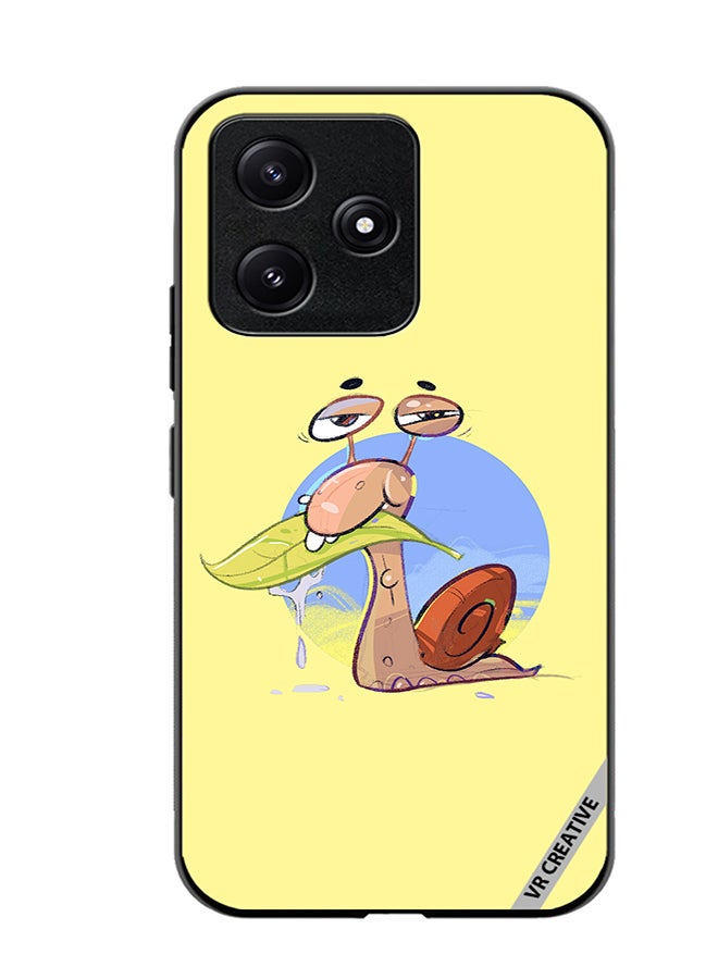 VR CREATIVE Protective Case Cover For Xiaomi Poco M6 Pro 5G Chill Snail Design Multicolour - Image 1