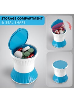 URGAID Pill Crusher Cutter Splitter Grinder 3 in 1 Tablet Cutter with Small Pill Box Container  - Image 4