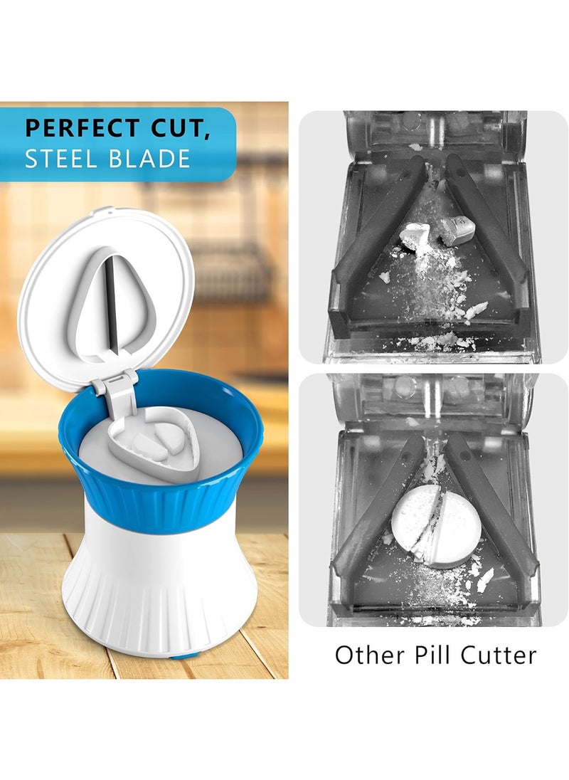 URGAID - Pill Crusher Cutter Splitter Grinder 3 in 1 Tablet Cutter with Small Pill Box Container - Image 1