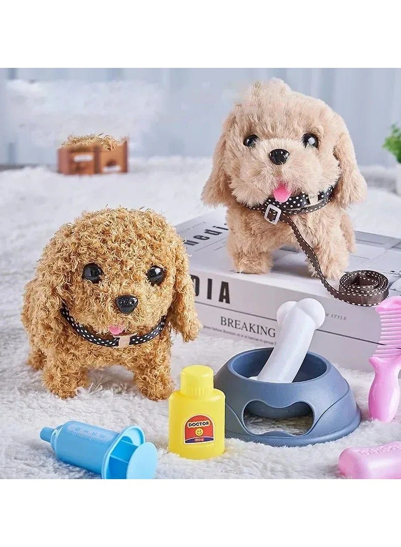 BLOOMING TIME Interactive Electronic Dog – Walking, Barking & Tail Wagging Golden Retriever Toy for Kids, Adorable Golden Retriever Style with Dog Cage & Call Function – Perfect Birthday & Holiday Gift - Image 3