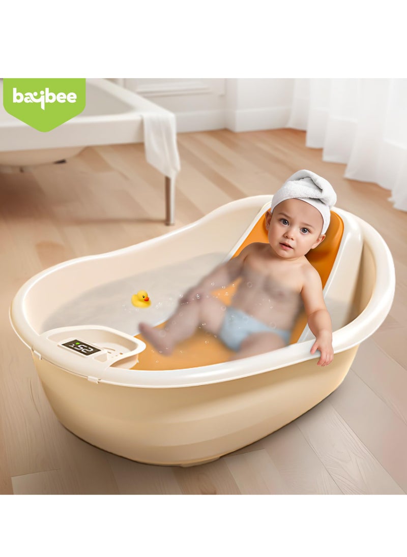 BAYBEE Baybee Baby Bath Tub for Kids, Baby Bath Seat Mini Swimming Pool, Kids Bather for Baby with Non-Slip Base, baby bath tub for kids 0 to 2 years (Orange)  - Image 2