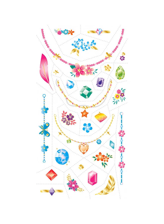 Avenir Tattoo Sticker Jewelry 50pc Set of Temporary Tattoos High-quality Water-based Ink Safe and Easy to Apply and Remove Lasts 3-5 Days for Kids 3+ - Image 4